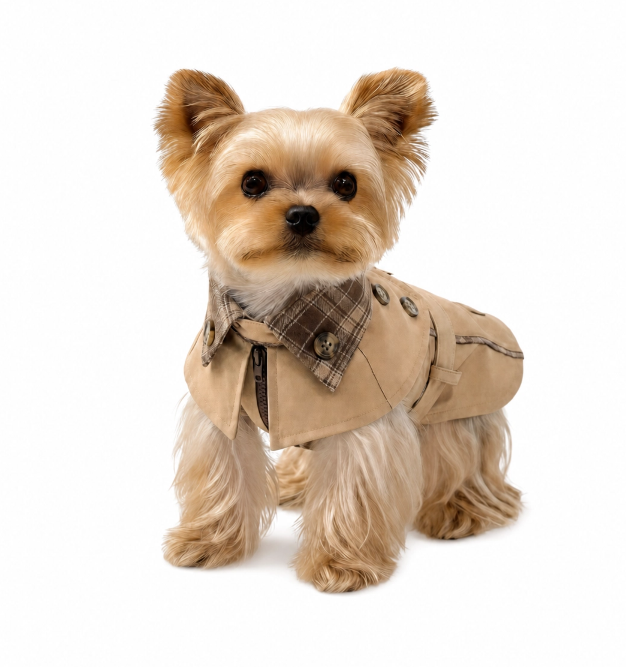 Vintage British Dog Coat – Elegant Apparel for Small Dogs