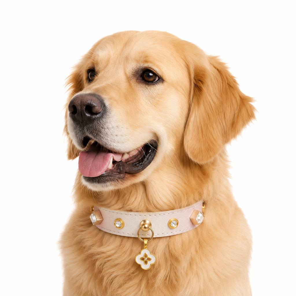 Elegant Crystal Collar for Small Dogs & Cats – Luxury Personalized Pet Necklace