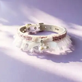 Elegant Lace Pet Collar – Adjustable Bow Collar for Cats & Dogs